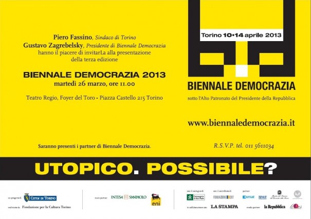 Presentazione Biennale Democrazia 2013